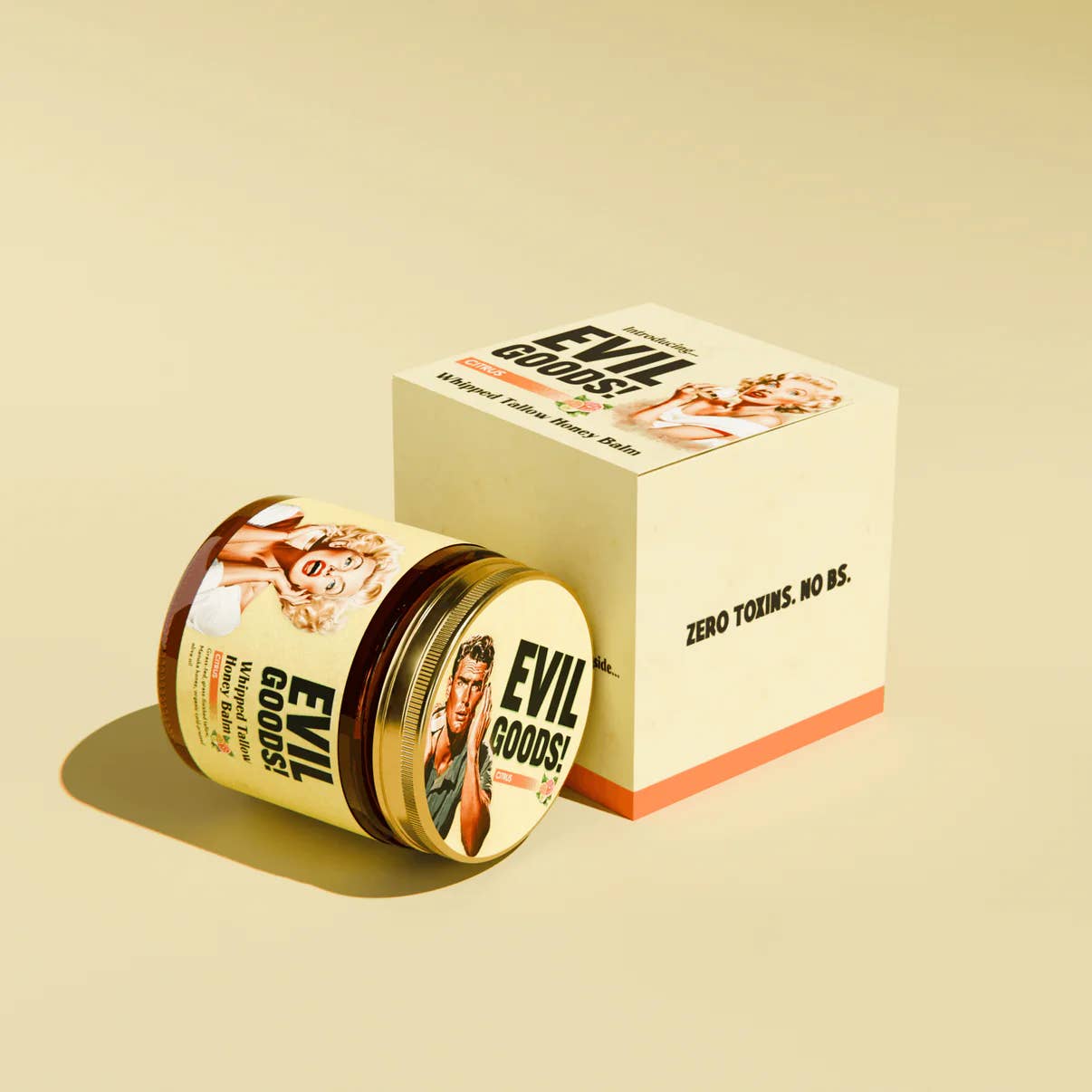 Moes Group - Wholesale Body Balm/Butter - Citrus + Whipped Tallow Honey Face Balm Evil Goods Skincare