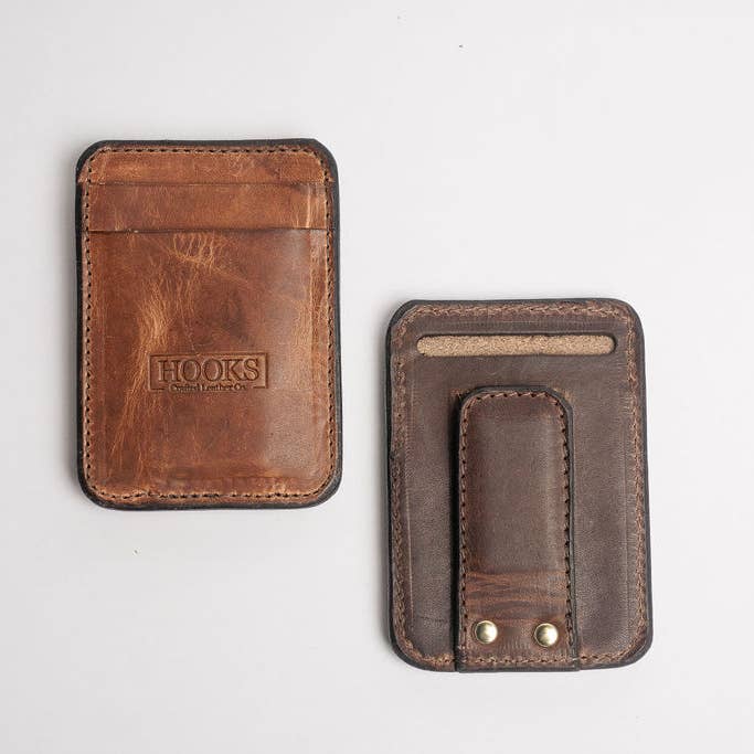 Portefeuille à pince magnétique pour la vente par Hooks Crafted Leather Co.