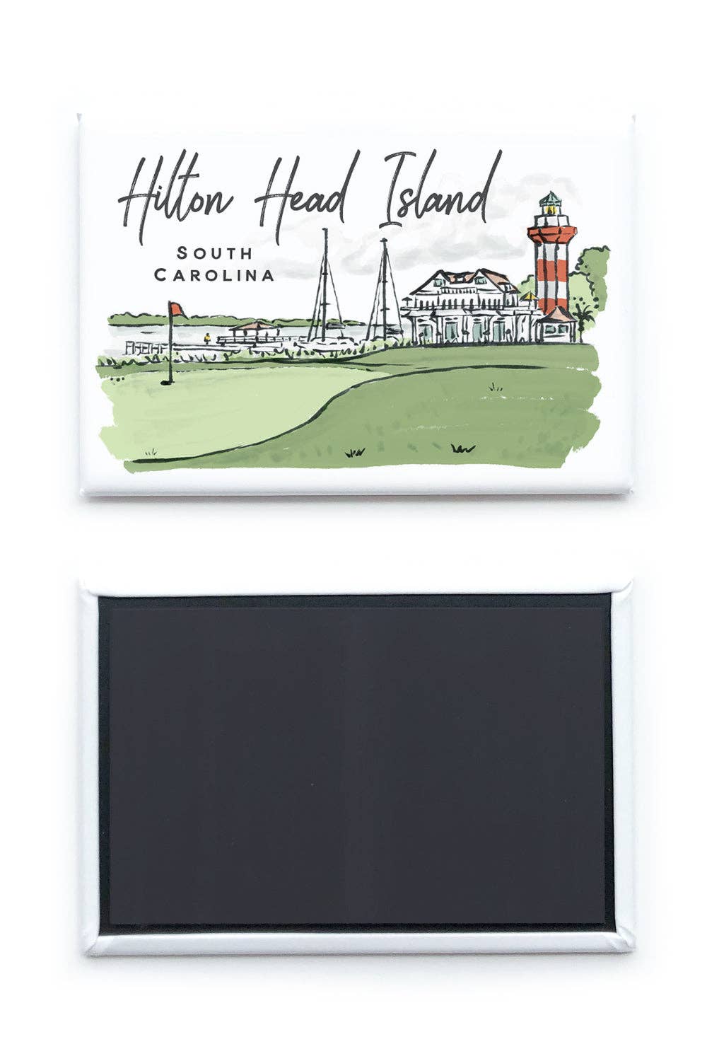 Texture Design Co – wholesale Magnet – Sherbetmålade gator - Hilton Head-magneten1