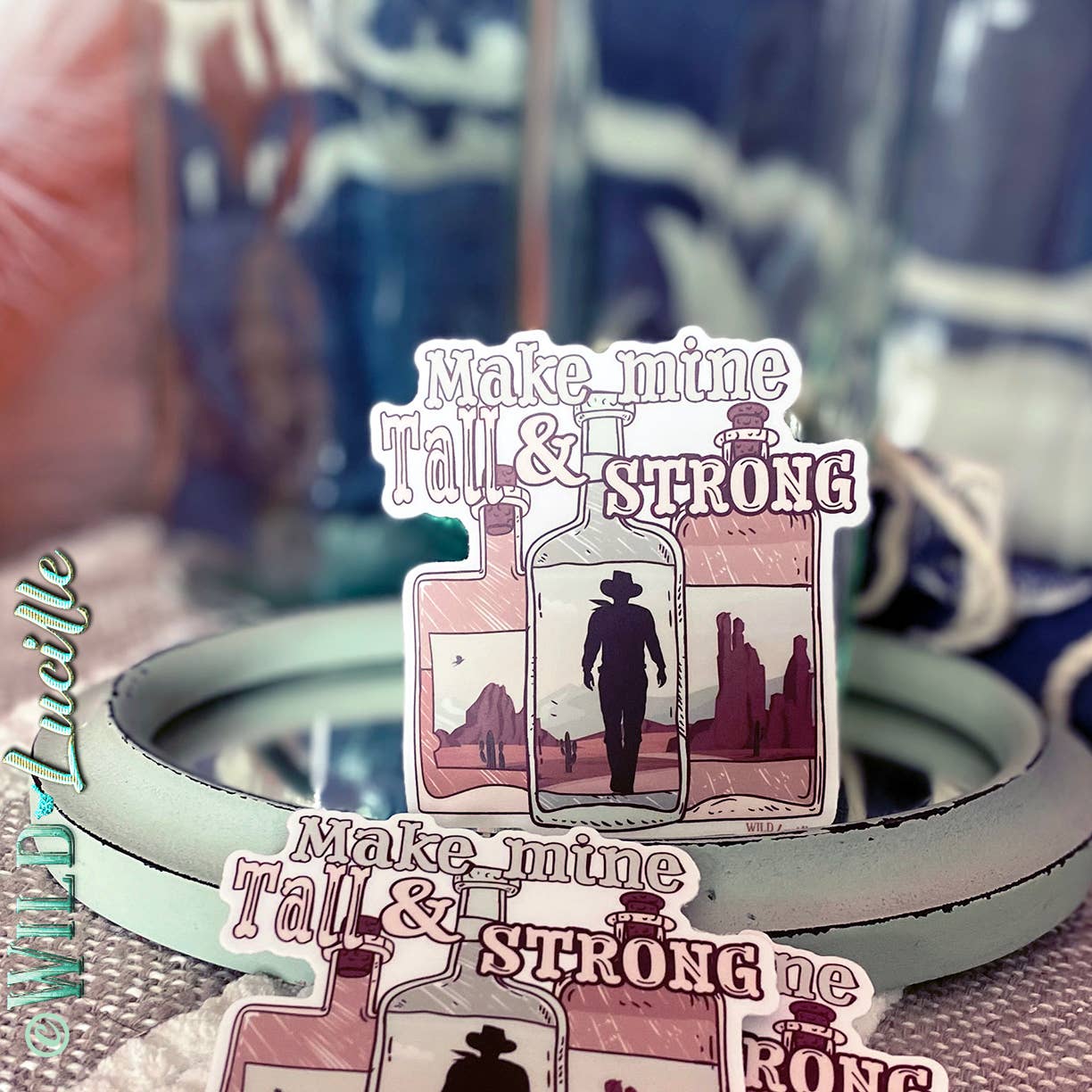 Wild Lucille x Decal Barn – wholesale Sticker – Beer / Western Drinkin' Sticker Decal Bundle (50 Assorted)3