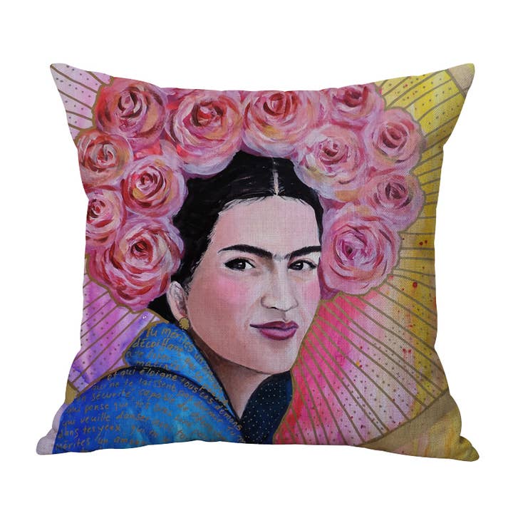 Frida Kahlo 7 Decorative Pillow, Cushion, Indoor/Outdoor for wholesale by Study Room