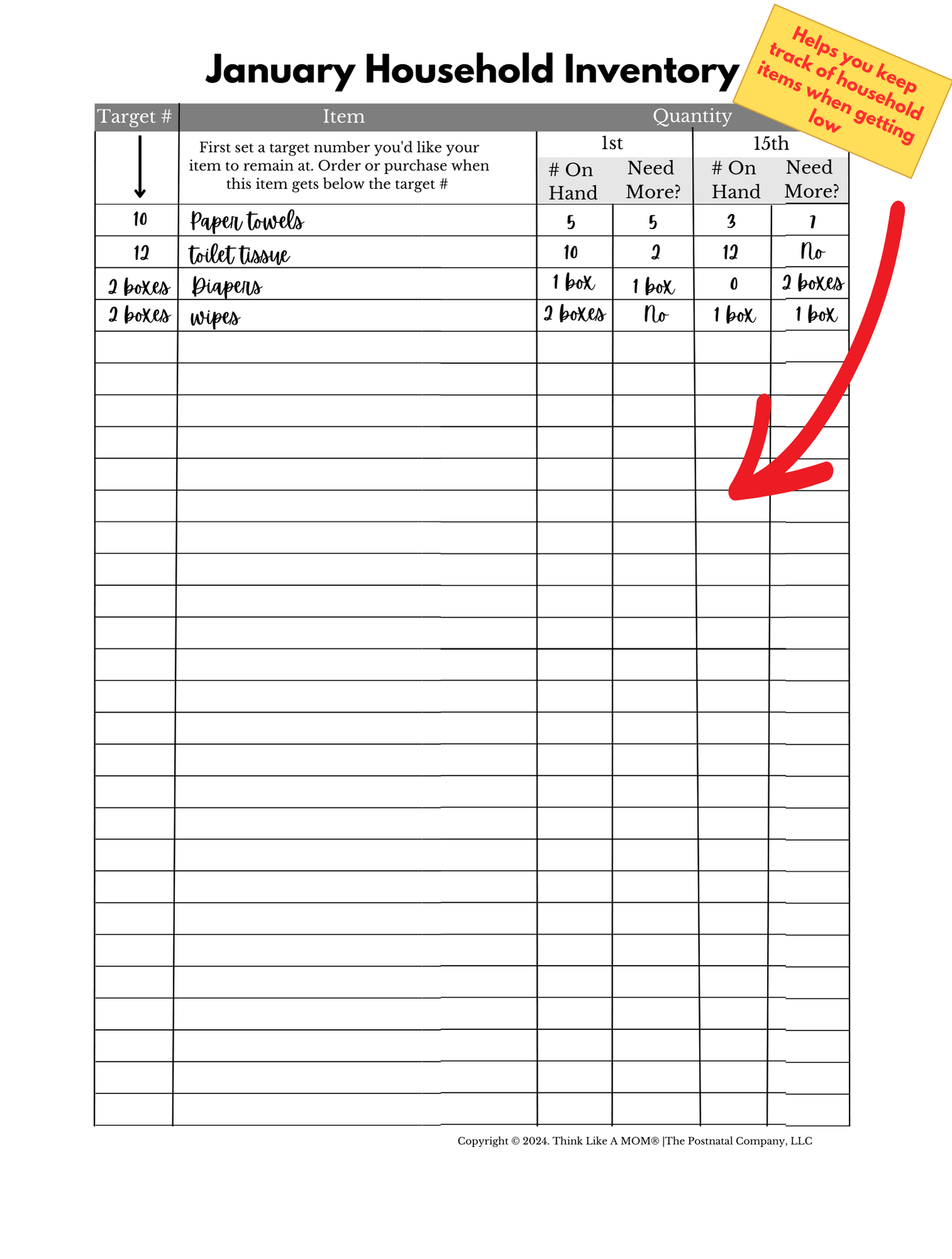 Think Like A Mom - Wholesale Planner - Motherload Planner5