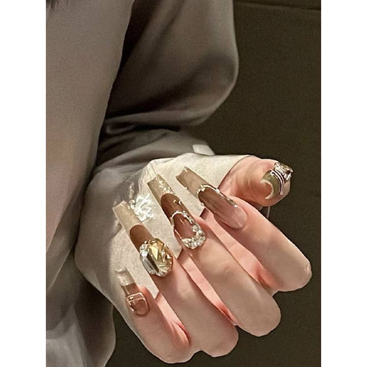 StyleGalX – Großhandel Aufpress-/Fake-Nägel – Abnehmbare Drücknägel mit Strasssteinen11