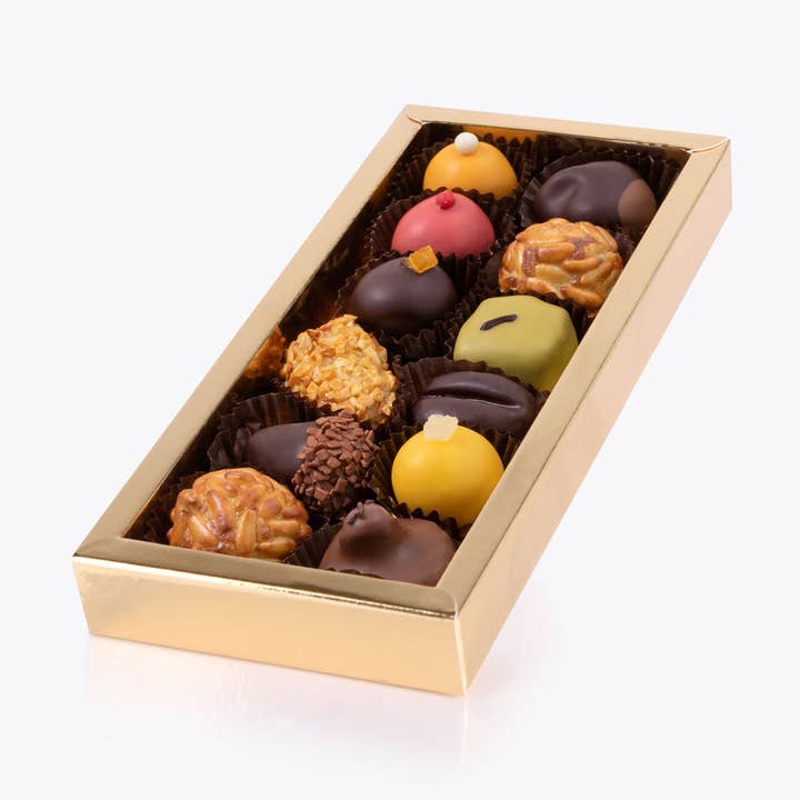 Panellets assortis - Coffret cadeau 12 pièces pour la vente par Bomboneria Pons