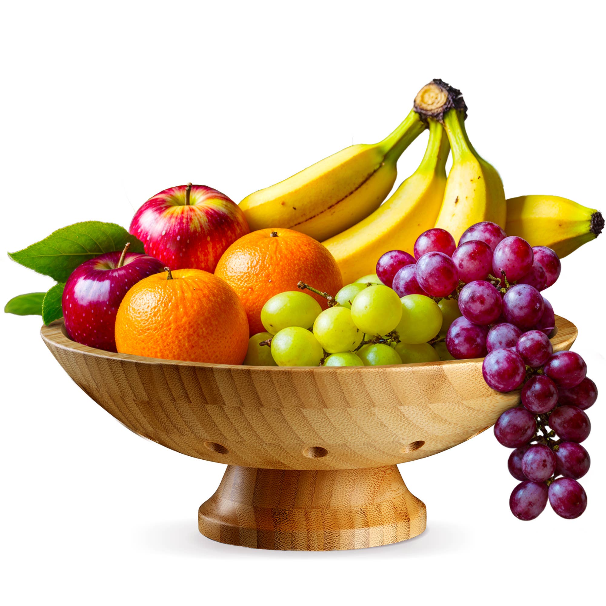 Bambusi - Wholesale Fruit Basket - Bamboo Pedestal Fruit Bowl, Decorative Kitchen Counter Bowl6