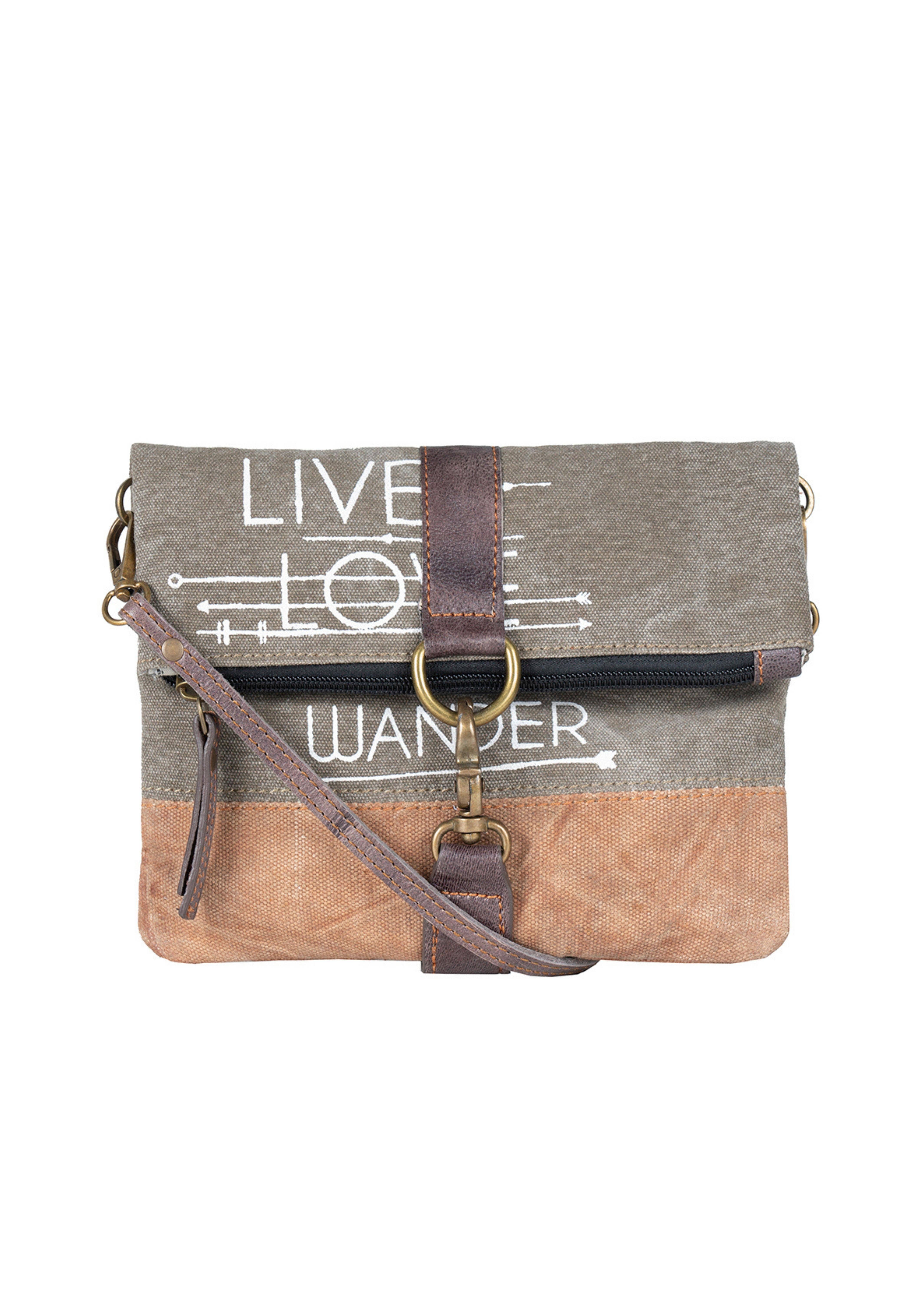 Mona B. - Wholesale Crossbody Bag - Women's - Live Love Wander Re-Cycled Collection, M-37341