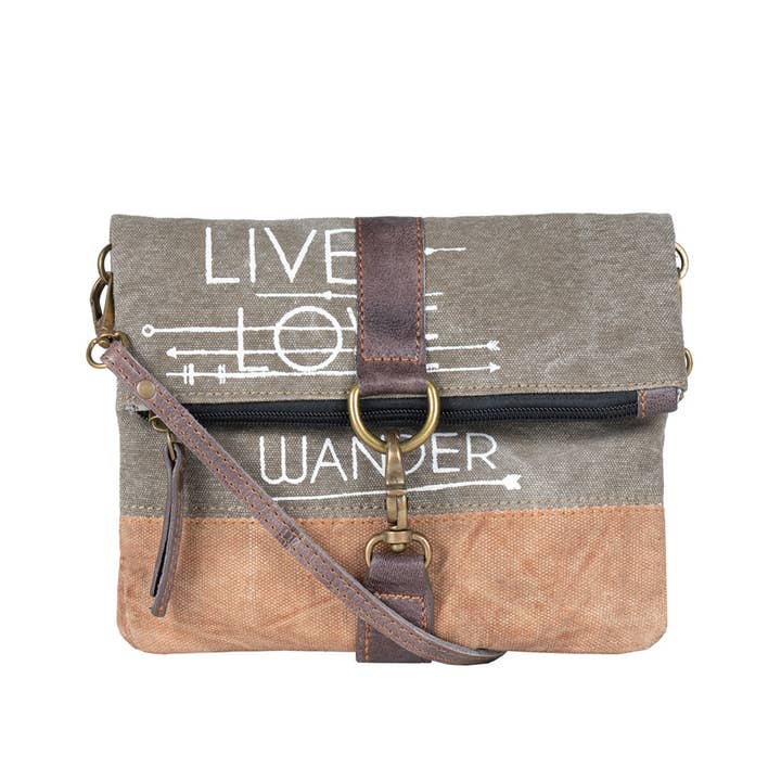 Mona B. - Wholesale Crossbody Bag - Women's - Live Love Wander Re-Cycled Collection, M-37341