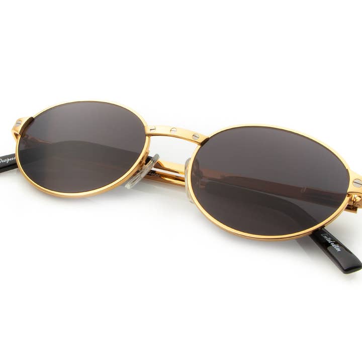 Love Collection: Pac 24KT Gold (Jet Black) for wholesale by Vintage Frames Company