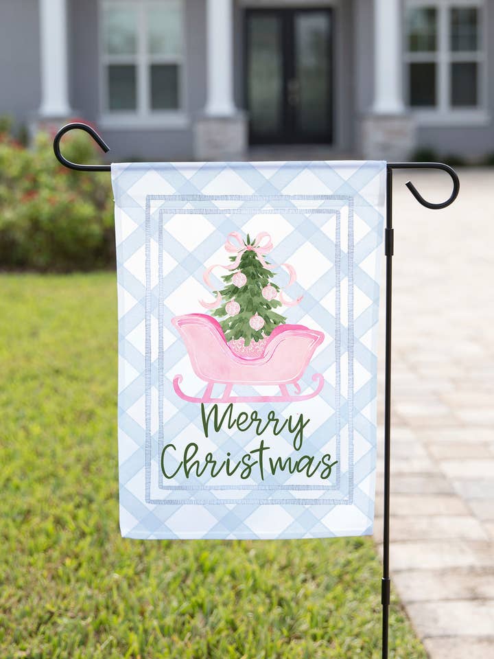 Bandera de jardín de trineo de Navidad para venta al por mayor de The Navy Knot
