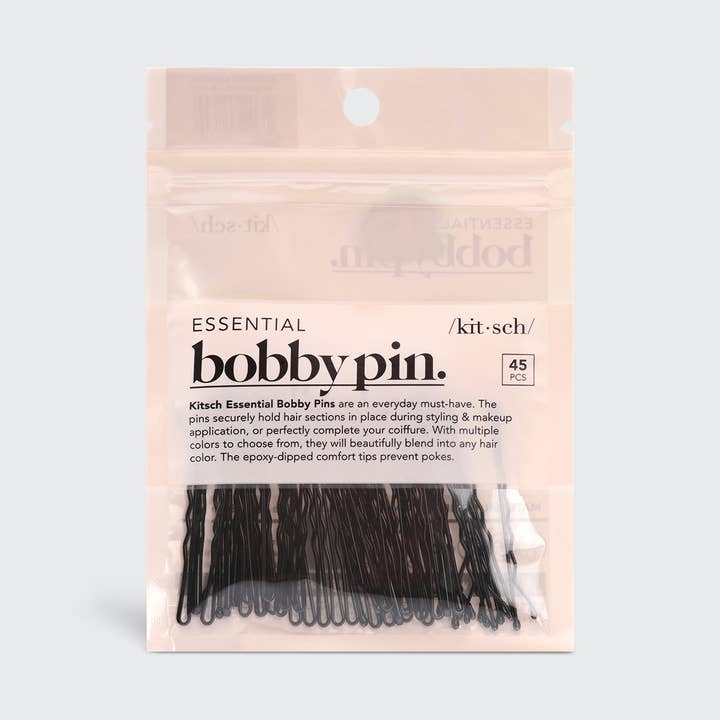 KITSCH – wholesale Hair pin – Essential Bobby Pins 45pc - Black4
