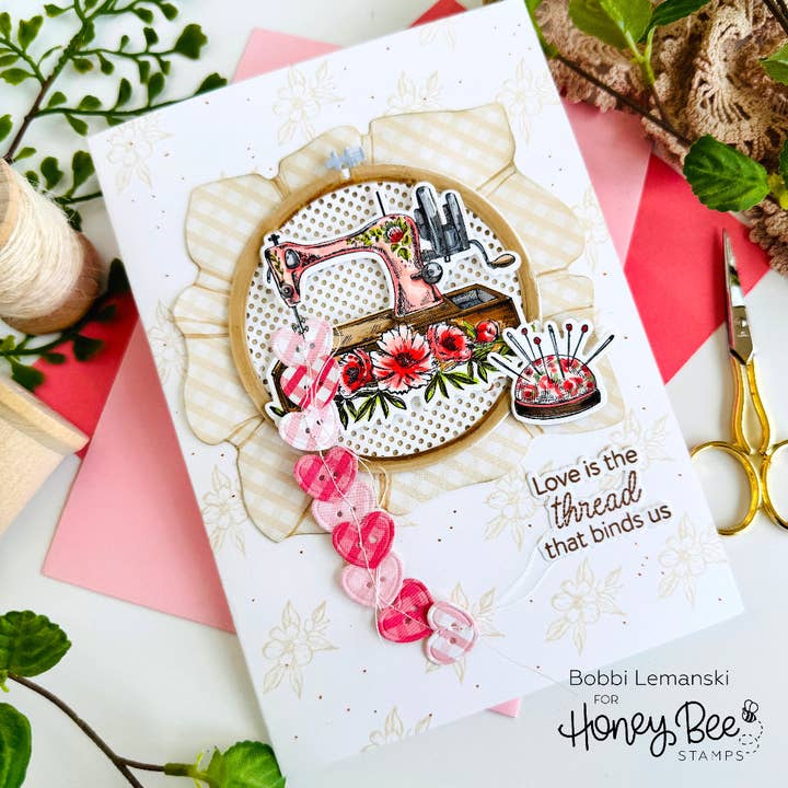 Honey Bee Stamps - Wholesale Craft Supplies - Lovely Layers: Circle Embroidery Hoop - Honey Cuts - Stand-Alone Dies1