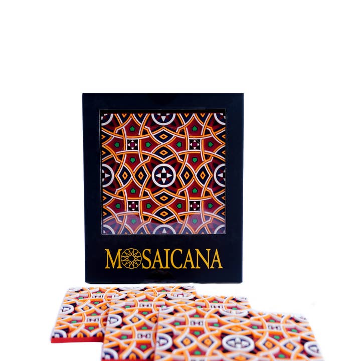 Mosaic Homeware - Vendita all'ingrosso Sottobicchiere - Rivers Coaster - Set di quattro4