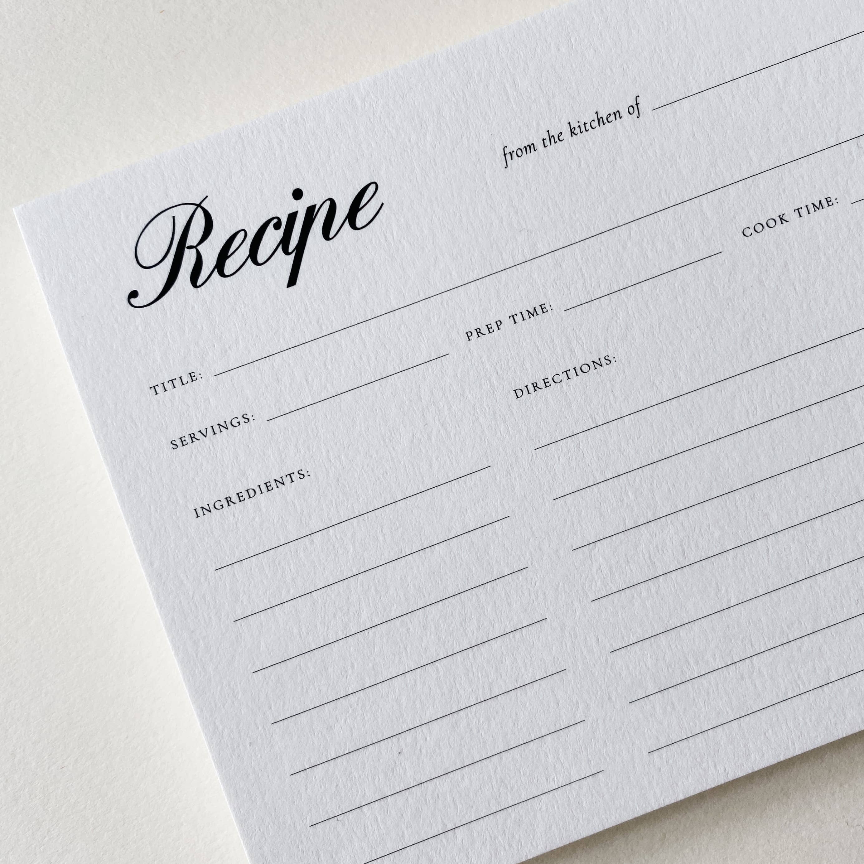 Naturel Carte de recettes n° 01, lot de 12 en vente sur Faire1