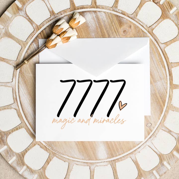 Lucky Angel Number 7777 Spiritual Numerology Card for Friend and other Purchase Wholesale st michael prayer card. Free Returns & Net 60 Terms on Faire trending on Faire.