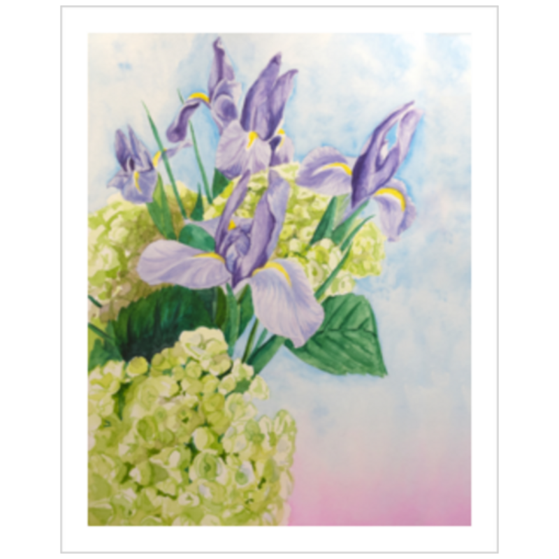 Fiber & Brimstone - Wholesale Art Print - Purple Irises1
