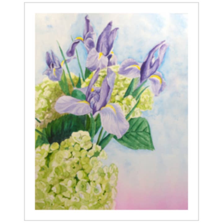 Fiber & Brimstone - Wholesale Art Print - Purple Irises1