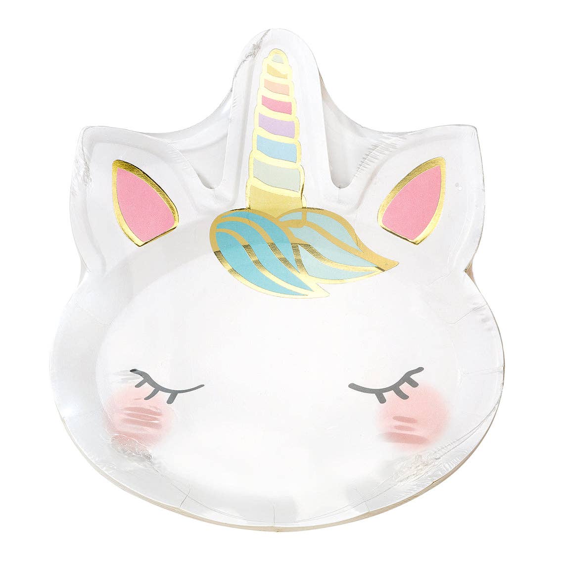 Talking Tables USA - Wholesale Disposable Plate - Unicorn Face Plates | Party Plates |2