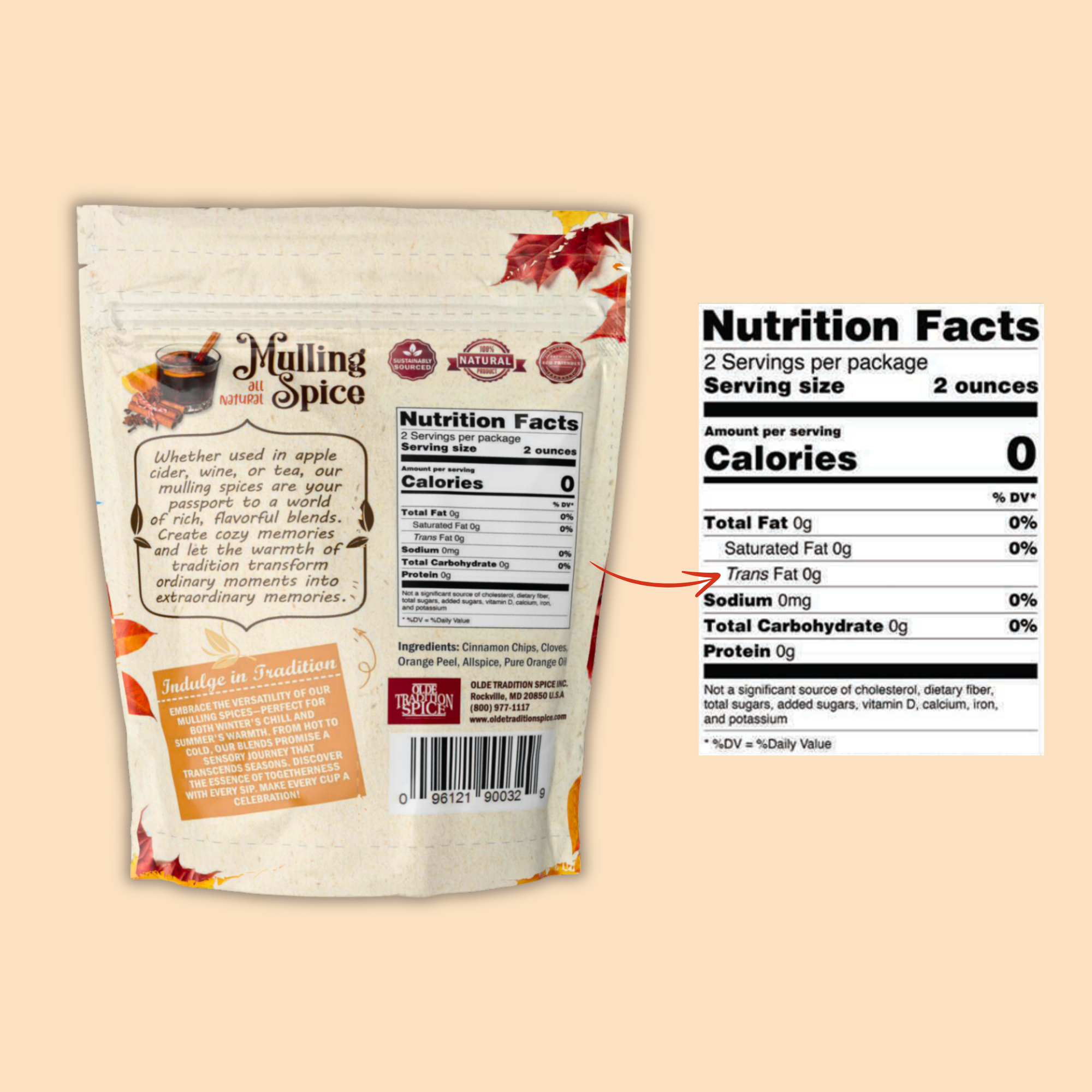 Olde Tradition Spice - Wholesale Mulling Spice - Mulling Spices Kit with Muslin Bag for Cider & Wine1