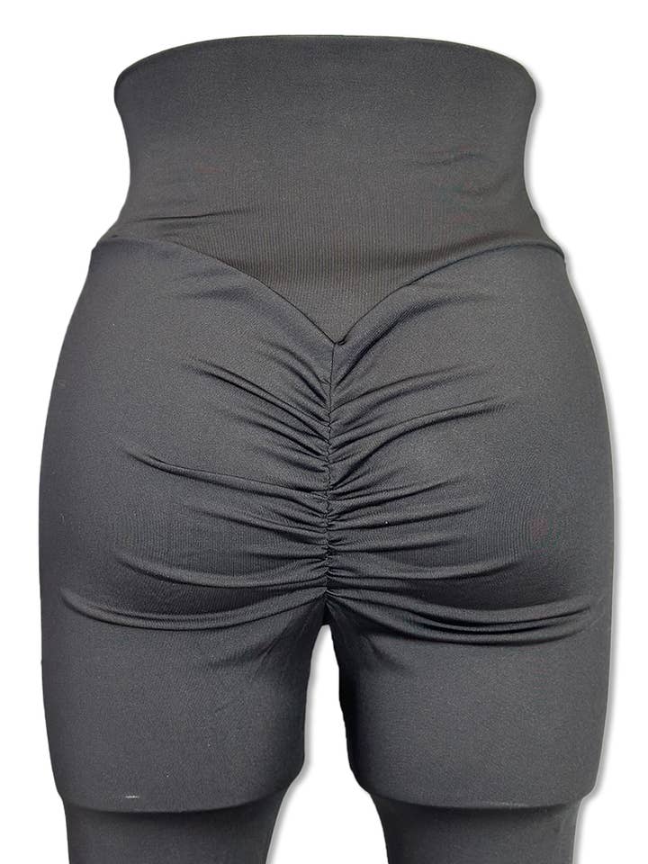 Belle Com'Elle - Wholesale Fashion Leggings - Women's - Curved Pushup Back Legging/P390171