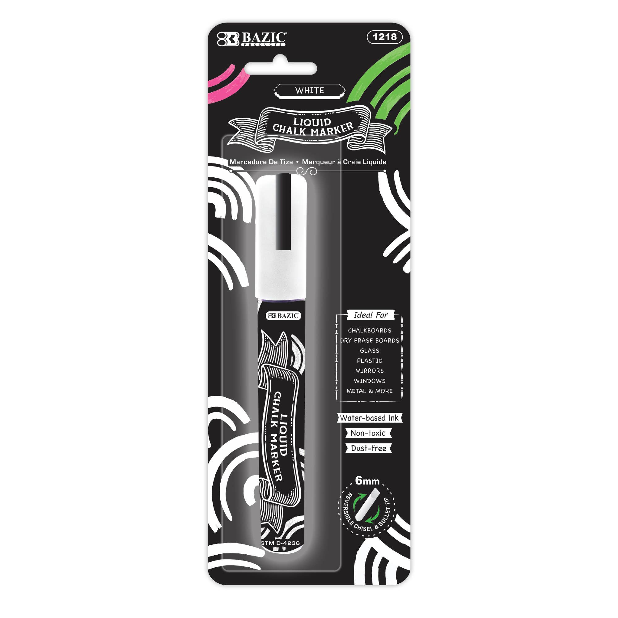 BAZIC Products - Wholesale Chalk - White Liquid Chalk Markers0