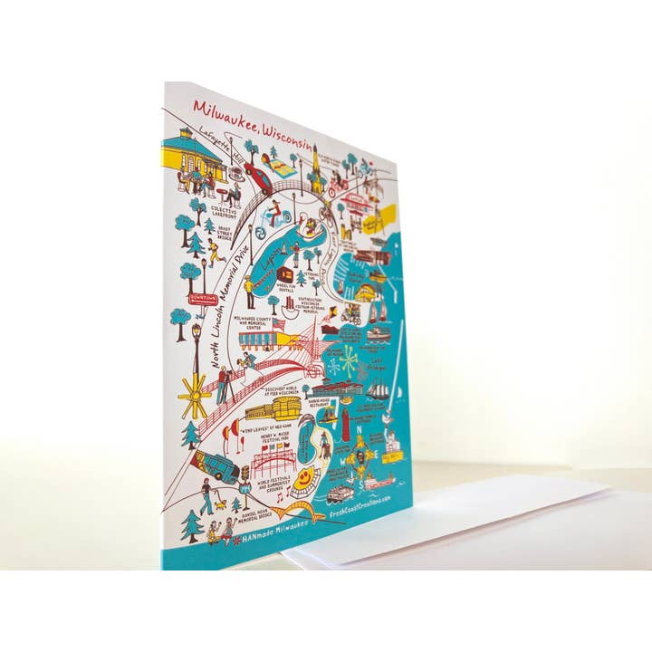 Milwaukee Lakefront Notecard (Case) for wholesale by HANmade Milwaukee