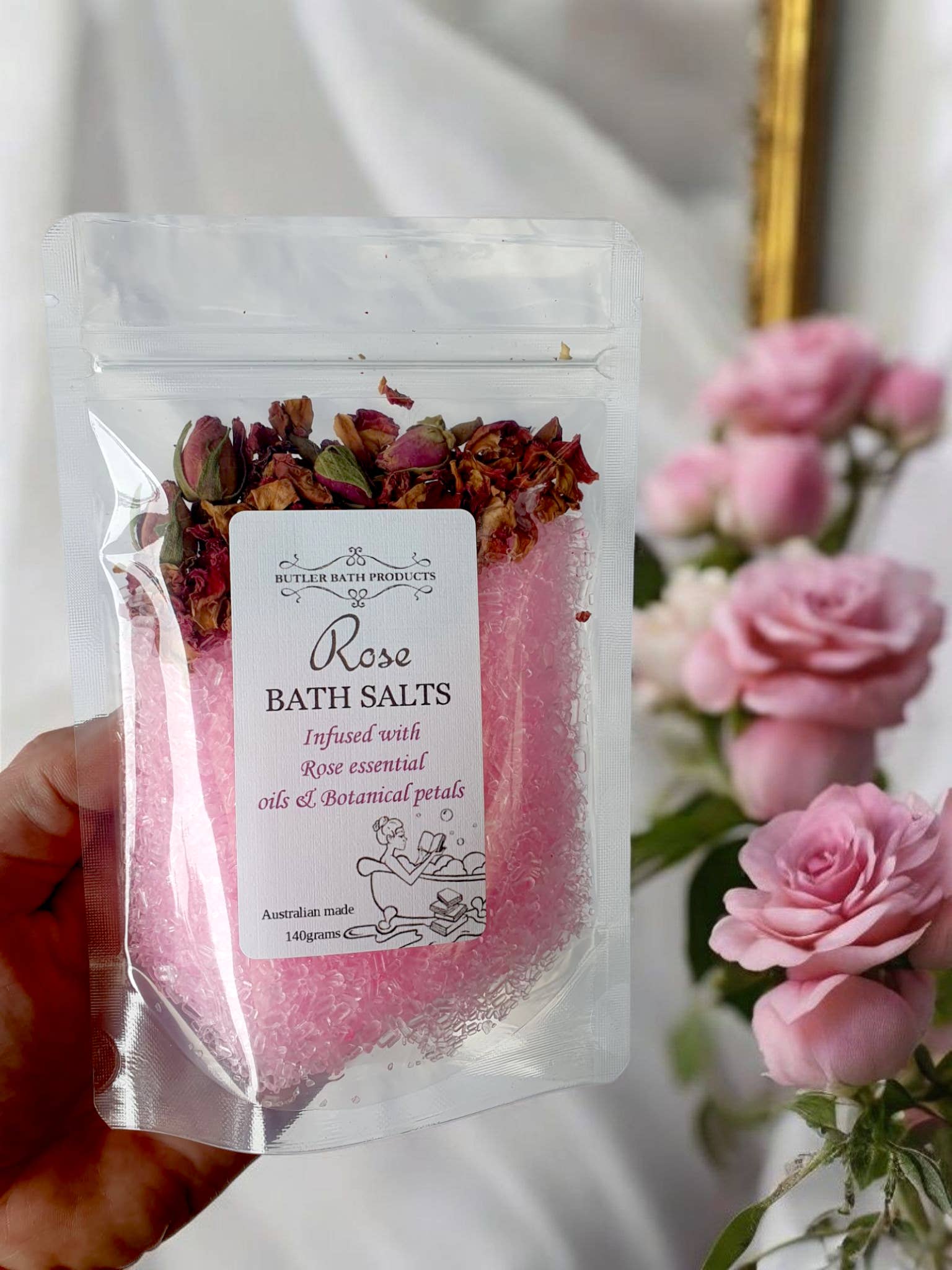 Butler Bath Products - Wholesale Bath salts - Rose Bath Salts - Epsom