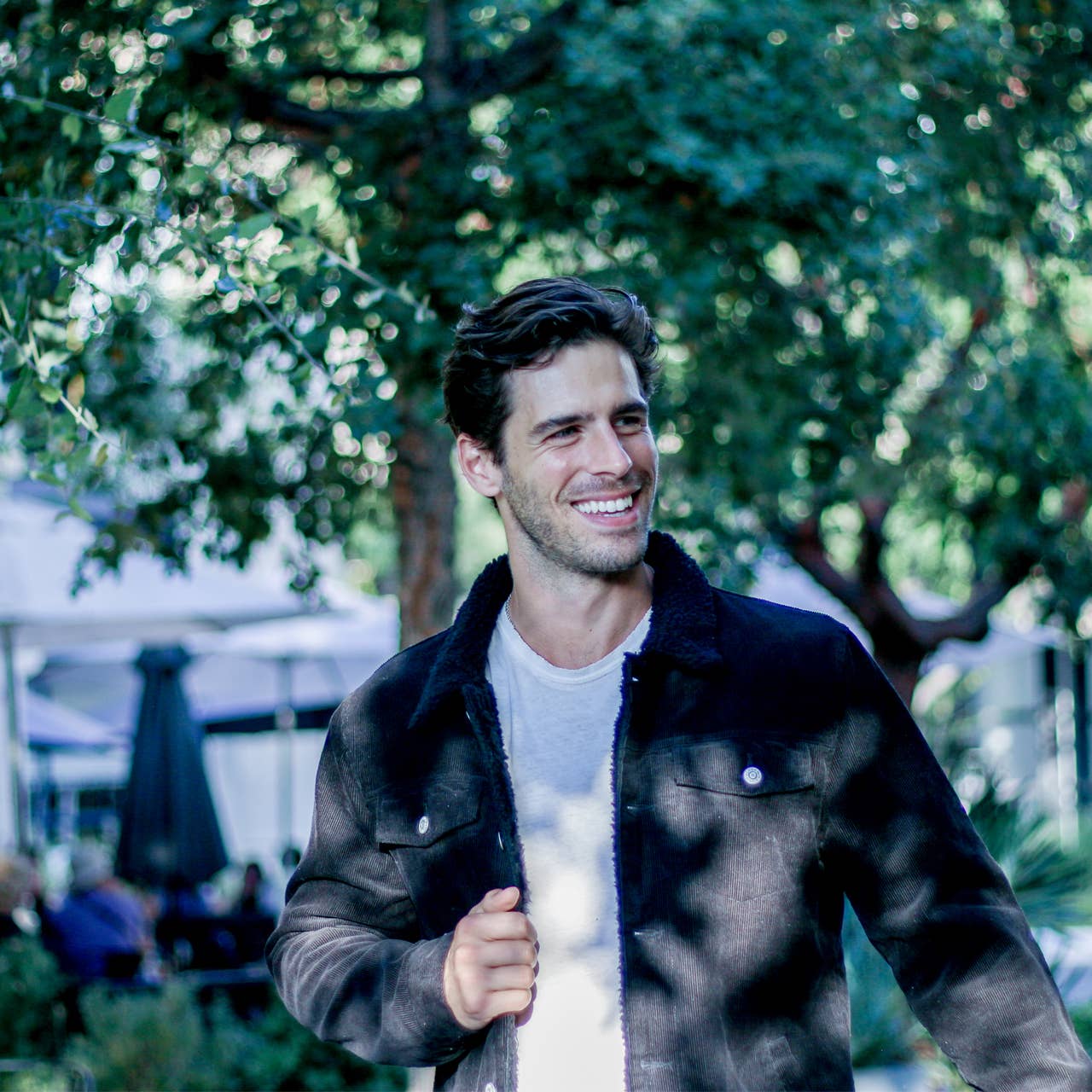 PX - Vente Veste – homme - Veste Trucker en velours côtelé avec doublure et col en sherpa - 2 couleurs4