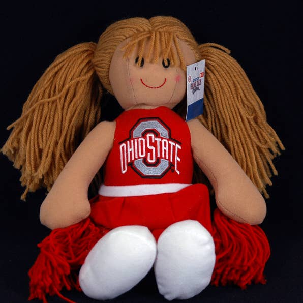 Pom-pom girl en peluche Ohio State Buckeyes 14 pouces pour la vente par Jenkins Enterprises