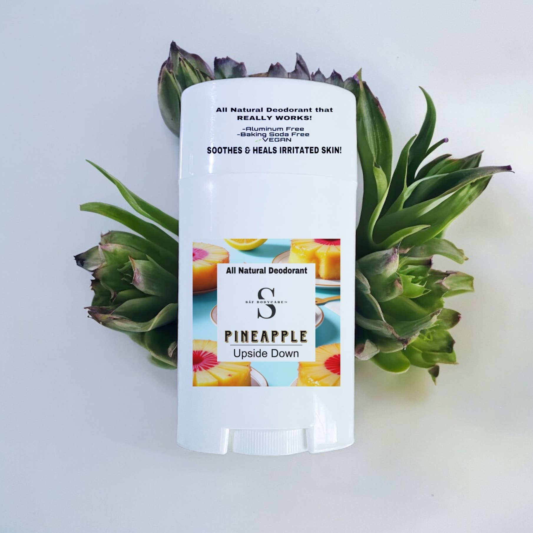 SĀF Body Care - Wholesale Deodorant - Unisex - Pineapple Upside Down Natural deodorant, Aluminum Free,Vegan1