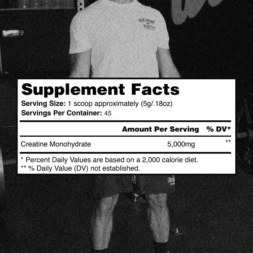 ATH SPORT - Wholesale Oral Supplement/Vitamin - Creatine: Pure 100% Non-GMO Creatine Monohydrate1