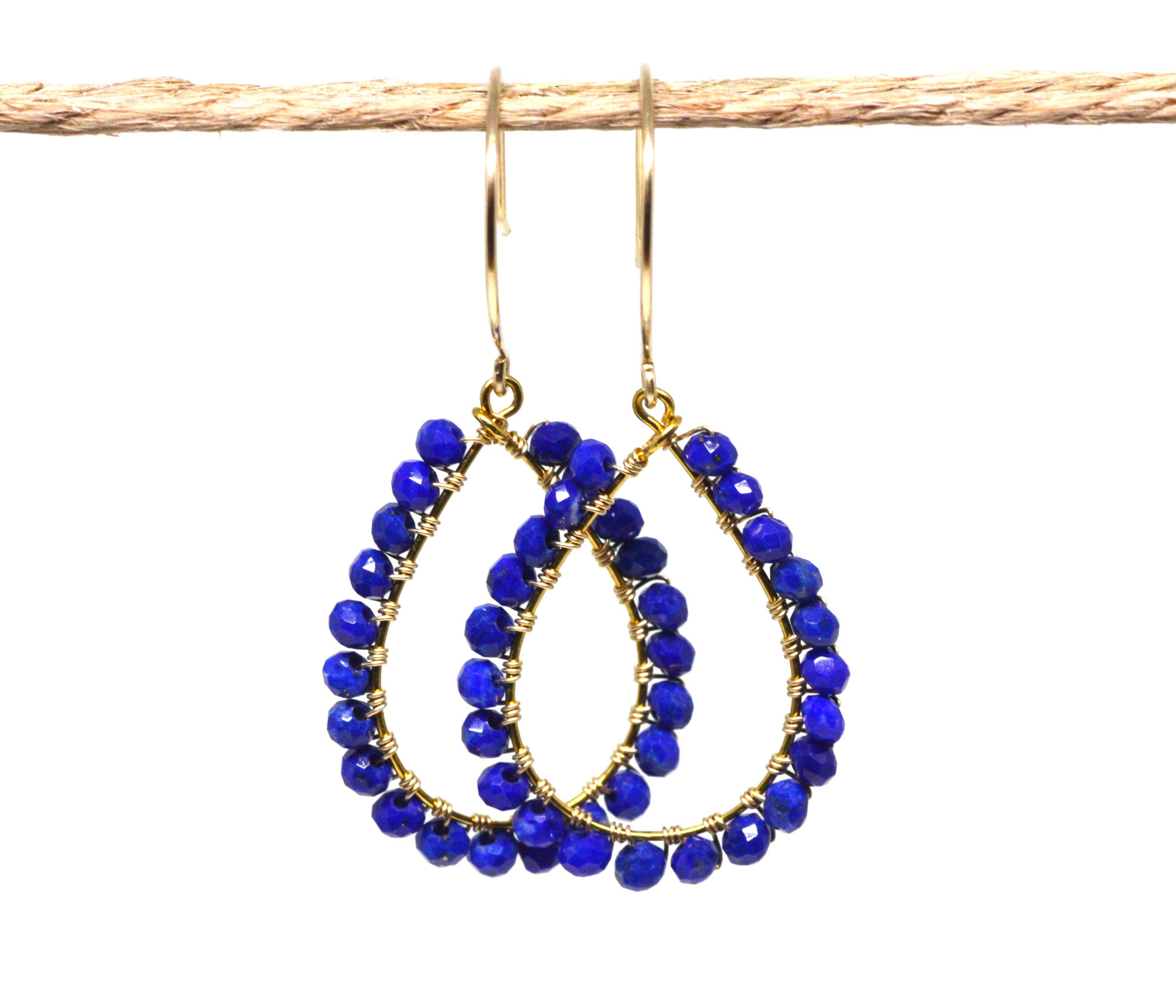 Azki Jewelry - Wholesale Dangle Earrings - Wire Wrapped Chandelier Earrings