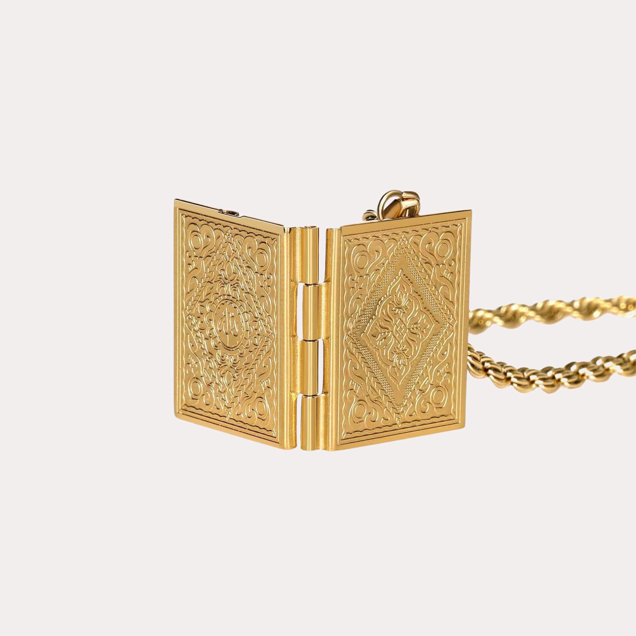  K Gold Quran Locket for wholesale on Faire0