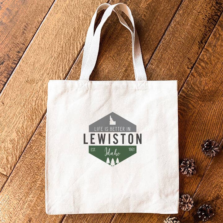 North & Pine - Wholesale Tote Bag - Unisex - Life is Better w/ City, State - Custom Canvas Tote Bag
