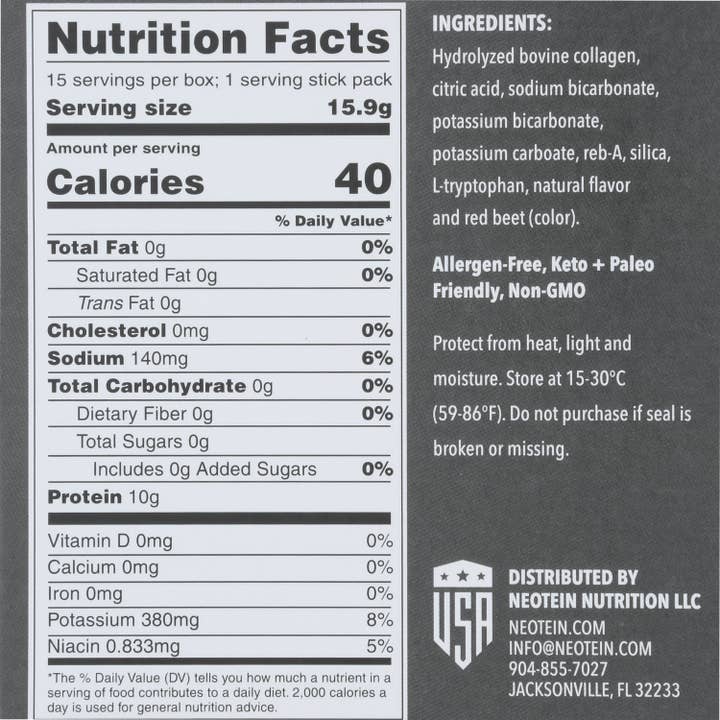 Neotein - Wholesale Powdered health drink - Hydration Drink w/ 10g of Protein, Strawberry Lemonade4