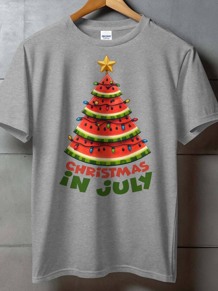 IALD - Wholesale Screen Printed T-Shirt - Women's - Women's Round Neck T-Shirt | christmas watermelon3