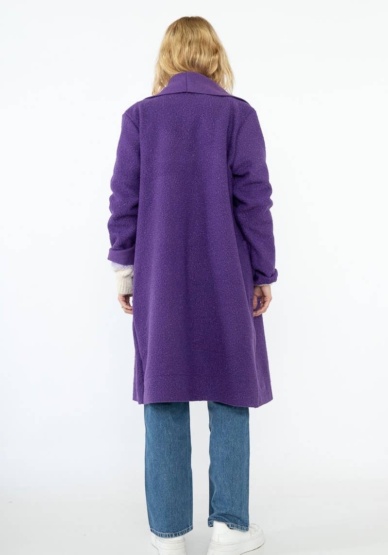 LINEN & COTTON HOUSE - Vente Manteau – femme - VESTE BOUCLETTE MATIERE RESPONSABLE + SIZE  35122 50