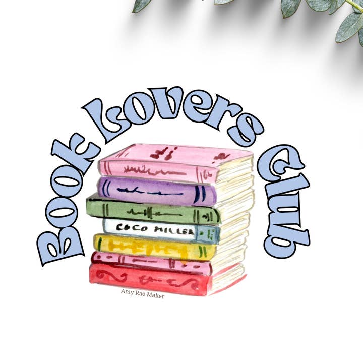 Book Lovers Club Sticker for wholesale by Amy Rae Maker
