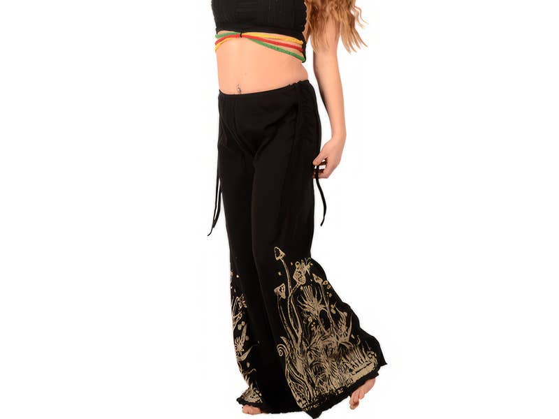 Gypsy Rose - Wholesale Pants – Women's - Cotton Mushroom Print Pants
