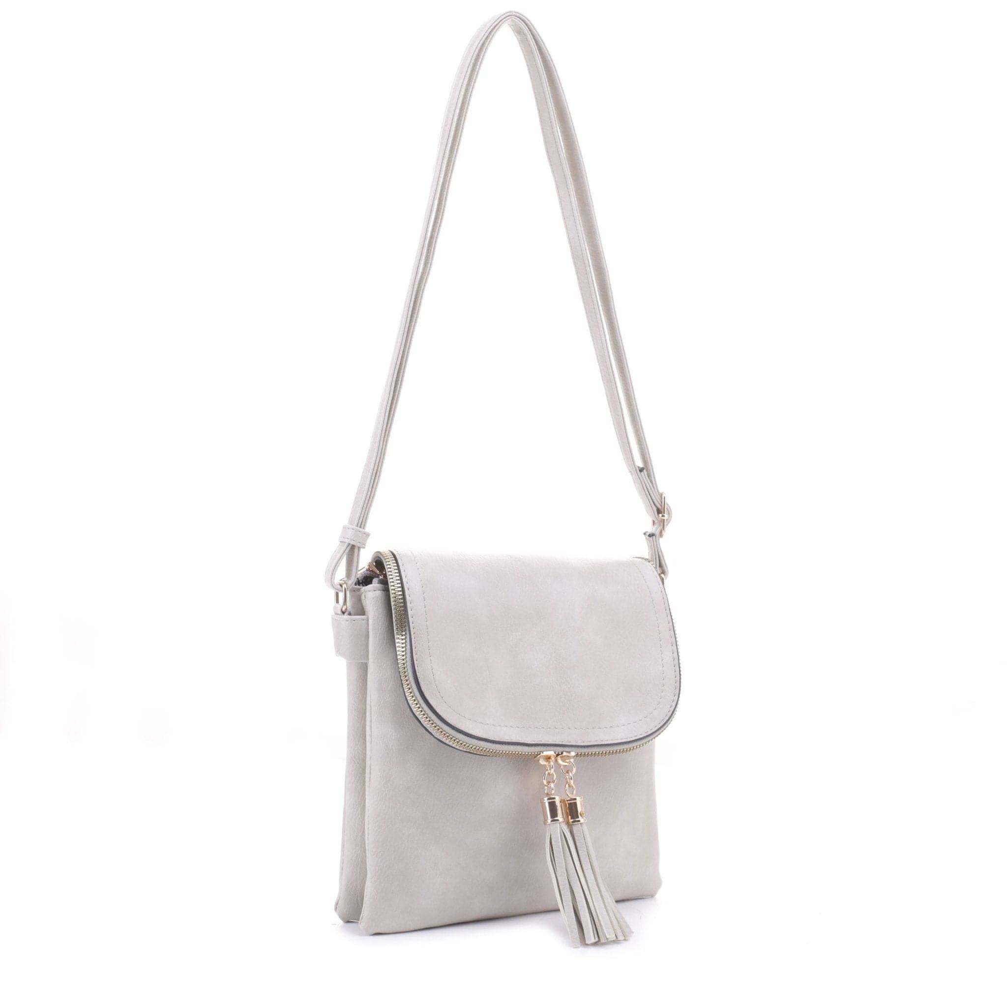 MiMi Wholesale - Wholesale Crossbody Bag - Women's - DJ96152 BJ6152 Monogrammable Flap-over Two Compartment Cross0