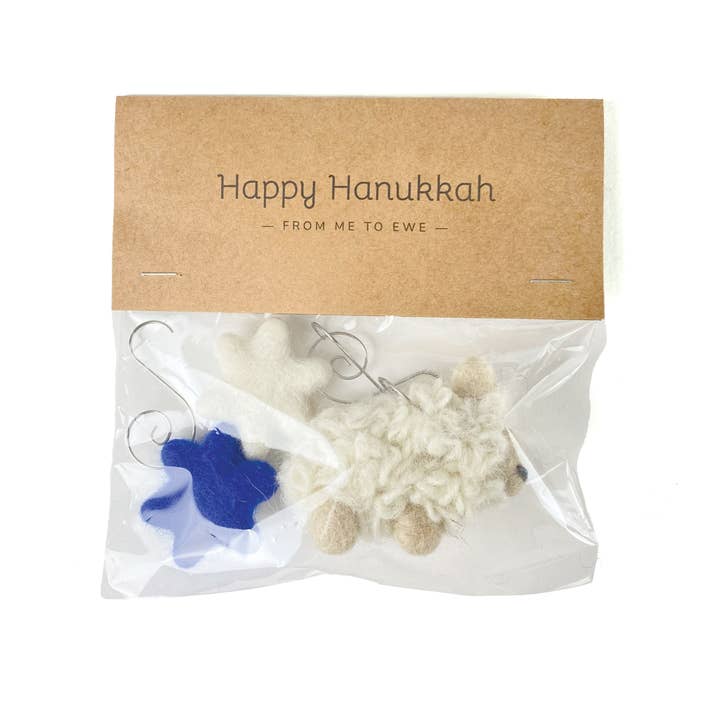 Sheep Farm Felt - Wholesale Ornament Set - Ornament Gift Set | Happy Hanukkah