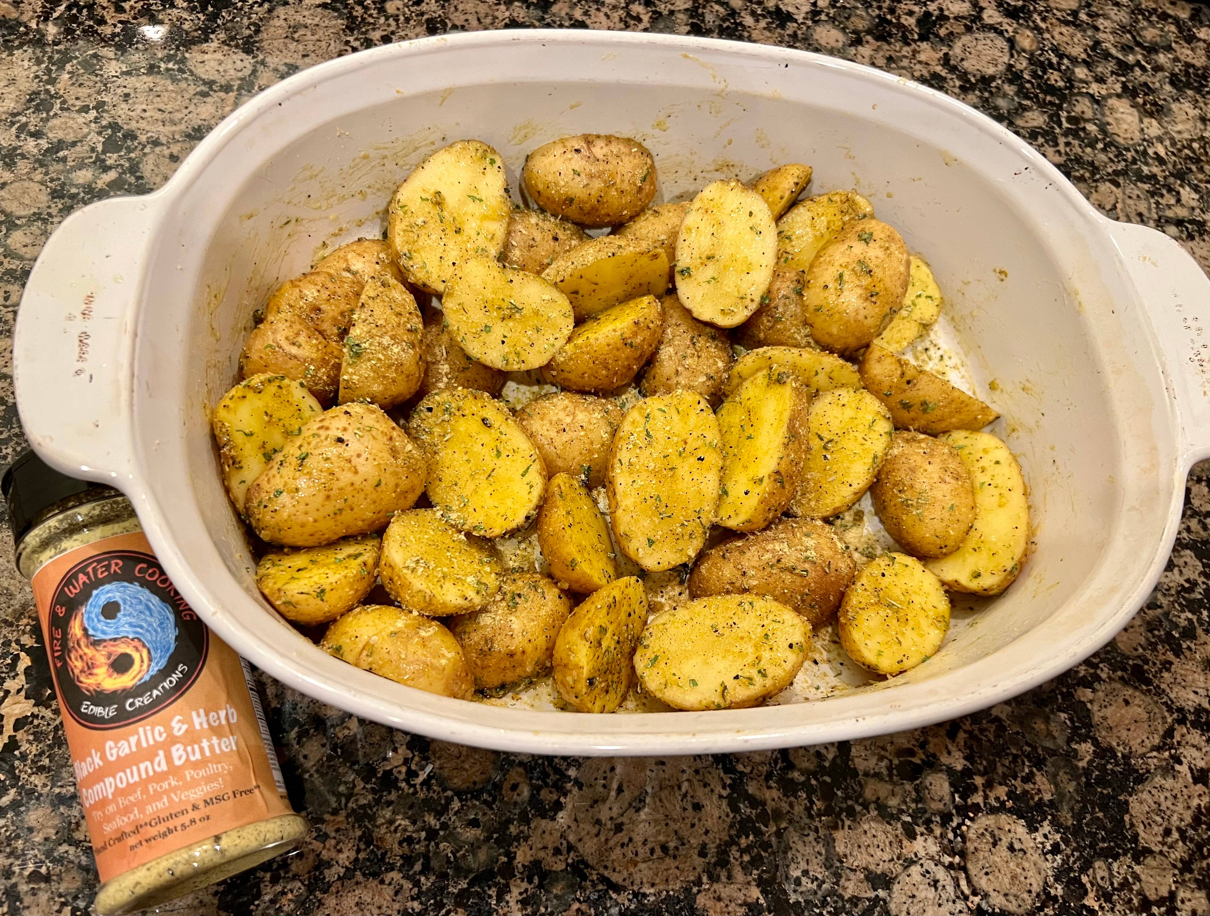 Fire and Water Cooking - Vente Mélanges d'épices séchées - Assaisonnement au beurre composé à l'ail noir et aux herbes Gourmet - 124