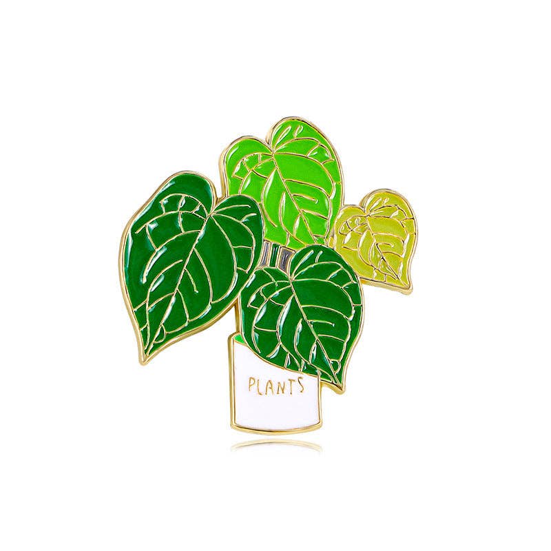 Magia Design - Wholesale Lapel Pin/Button - Potted Plant Alloy Pin3