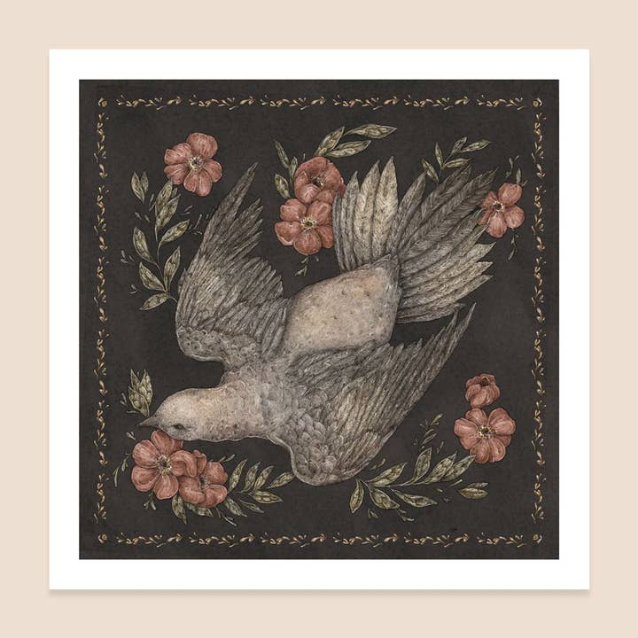 Dove Print for wholesale by Jessica Roux Illustration