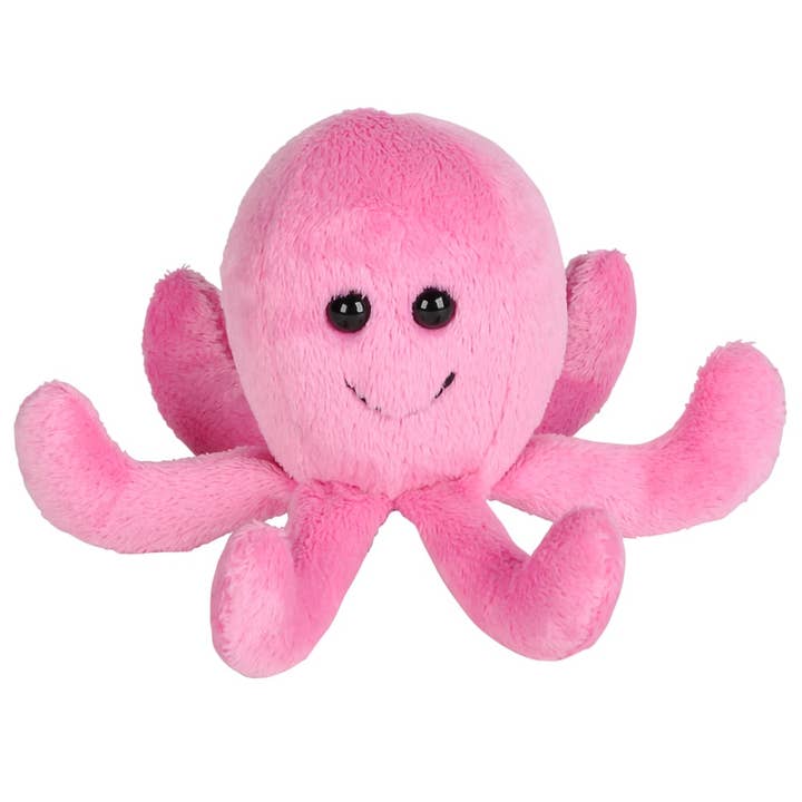 3.5" MIGHTY MIGHTS OCTOPUS LLB Plush Toys for wholesale by La Luna Bella - Toys