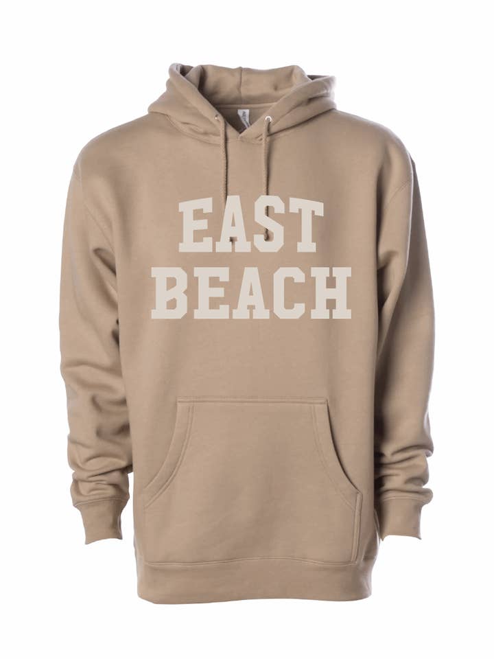 Heavyweight Hooded Pullover Sweatshirt / Sandstone / East Beach for wholesale by Salt & Sand