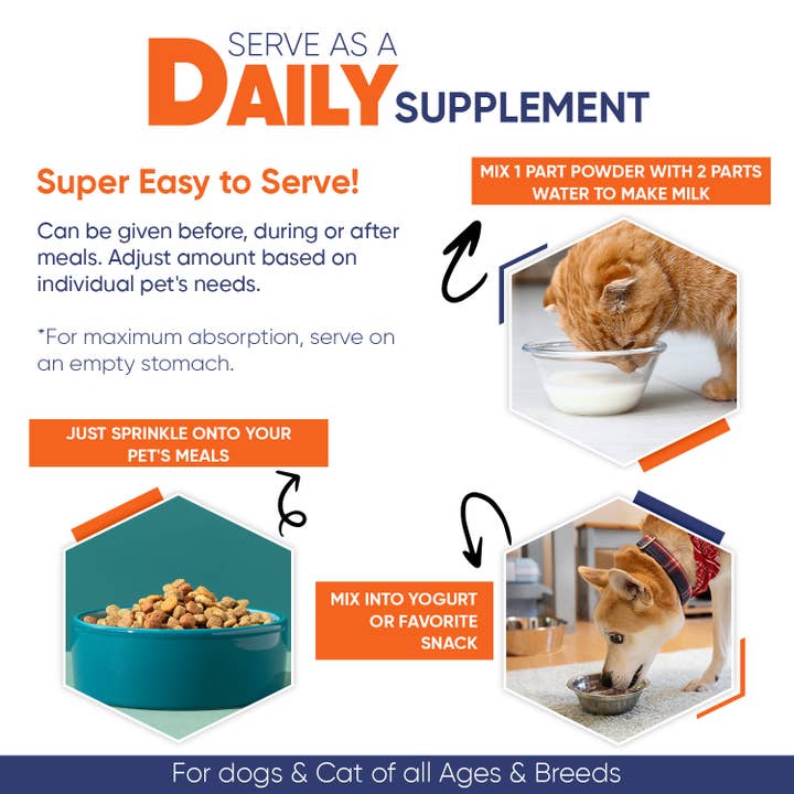 Vitamatic – wholesale Pet supplement – Cat/dog – Vitamatic | Bovine Colostrum for Dogs and Cats | 90 Grams
