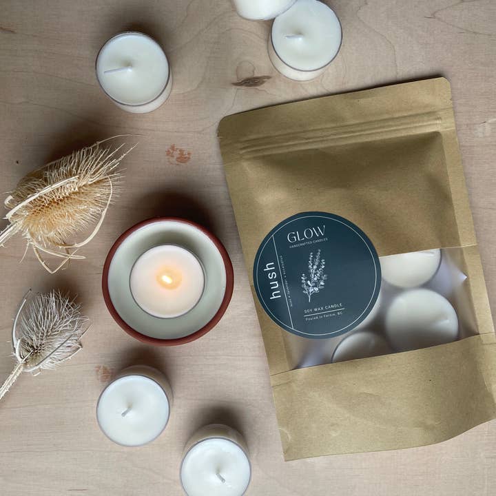 Glow Candle Co. - Wholesale Tea Light Candles - SPA- Tealights- Bag of Six