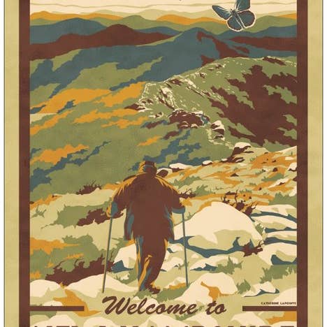Welcome to New Hampshire Postcard | Great Outdoors Retro for wholesale by Lionheart Graphics