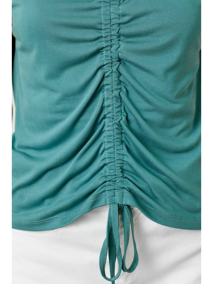 Mystree - Wholesale Knit Top - Women's - 20020 Front Ruche Modal Top 20