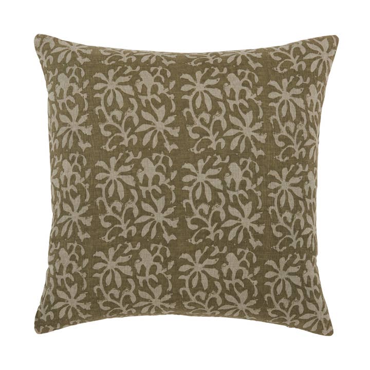Aisha Green Pillow 22" x 22" for wholesale by Liam & Lana
